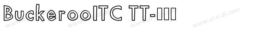 BuckerooITC TT字体转换